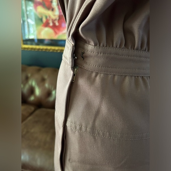 Vtg VALENTINO dress Brown - Picture 9 of 10